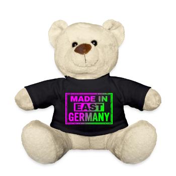 Sac à casquettes rétro Ostalgie Neon fabriqué en Allemagne de l’Est - Nounours - noir - Devant