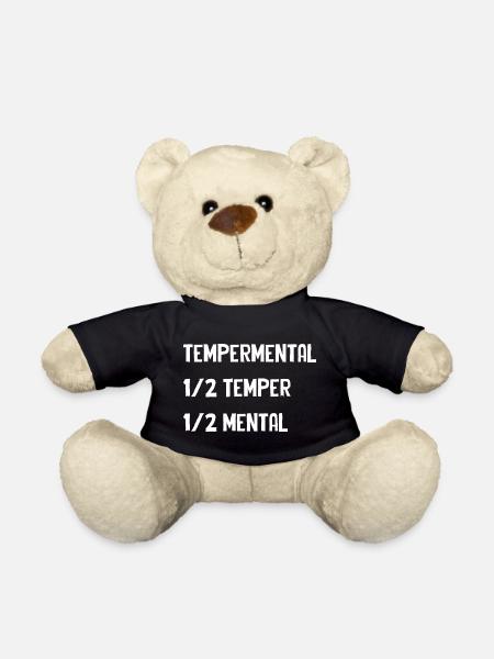 Tempermental Split Typography - Teddy - Schwarz