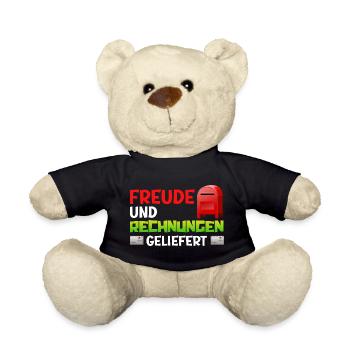 Postman JOY AND INVOICES DELIVERED - Teddy Bear - black - Front