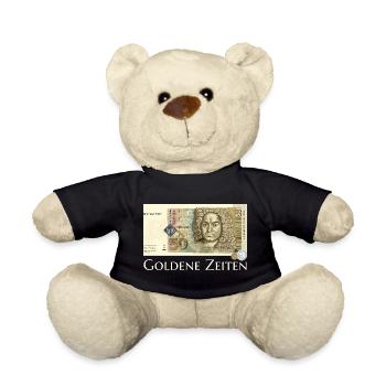 Goldene Zeiten DM Retro 50er, Handzeichnung  - Teddy - Schwarz - Vorne