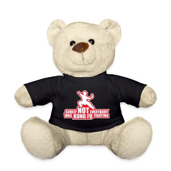 Surely Not Everybody Was Kung Fu Fighting Lustig - Teddy Bear - black - Front