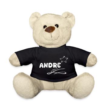 Gift for Andre - Teddy Bear - black - Front