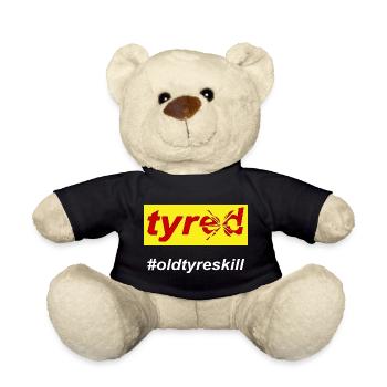 Tyred Tired Mom Life - Teddy Bear - black - Front