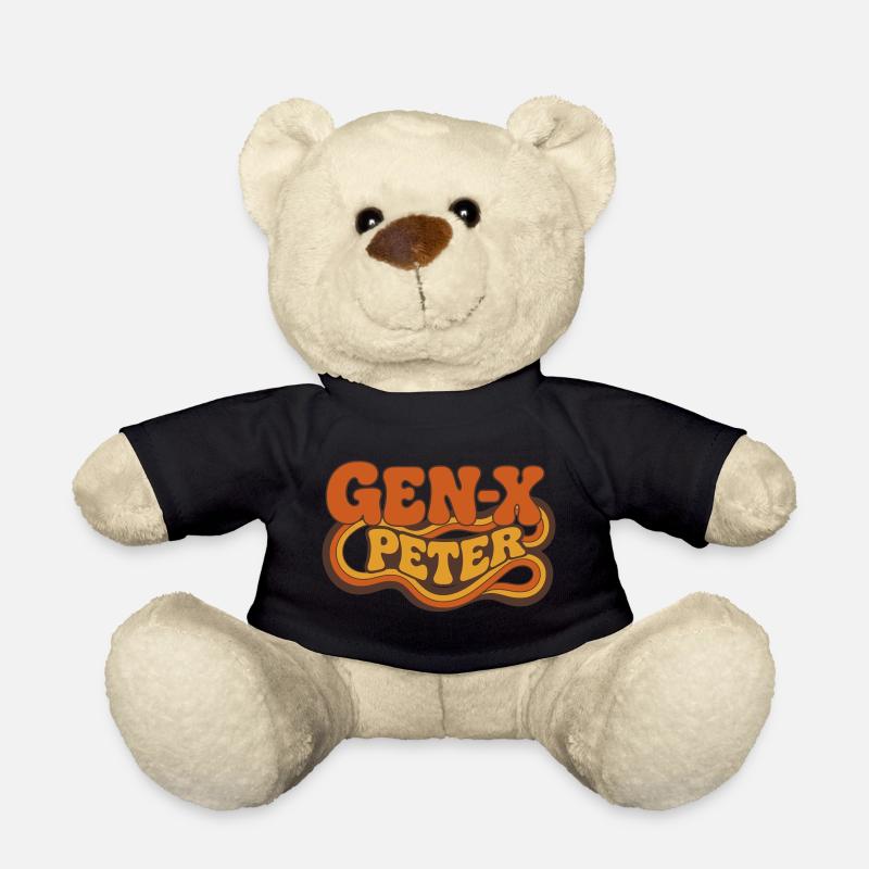 GenX Peter Retro Typography - Teddy - Schwarz