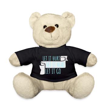 Laisse faire mal Laisse ça guérir Laisse partir Inspirant - Nounours - noir - Devant