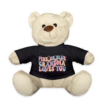 Révélation du genre : Rose ou bleu Mamie t’aime - Nounours - noir - Devant