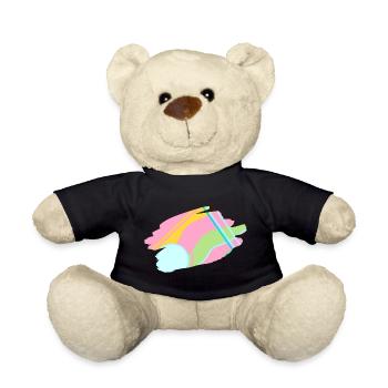 Design abstrait pastel - Nounours - noir - Devant