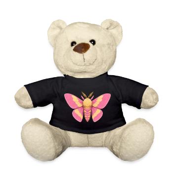 Rosy Maple Moth Dryocampa rubicunda Cartoon - Teddy Bear - black - Front