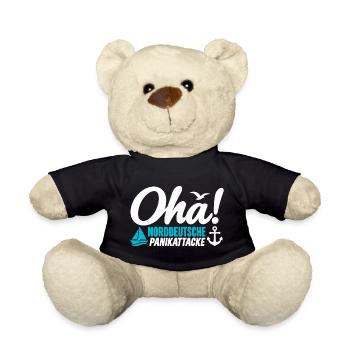Oha! Norddeutsche Panikattacke – Küstenhumor - Teddy - Schwarz - Vorne