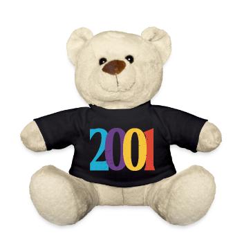 Geboren im Geburtstagsgeschenk 2001 - Teddy - Schwarz - Vorne