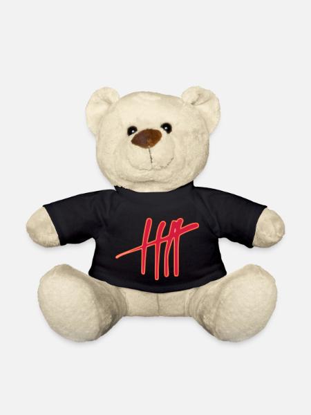 Five strokes - Teddy Bear - black