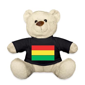 RED YELLOW GREEN CARNIVAL - Teddy Bear - black - Front