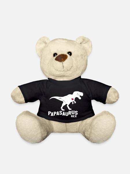Papasaurus Dinosaur - Teddy - Schwarz