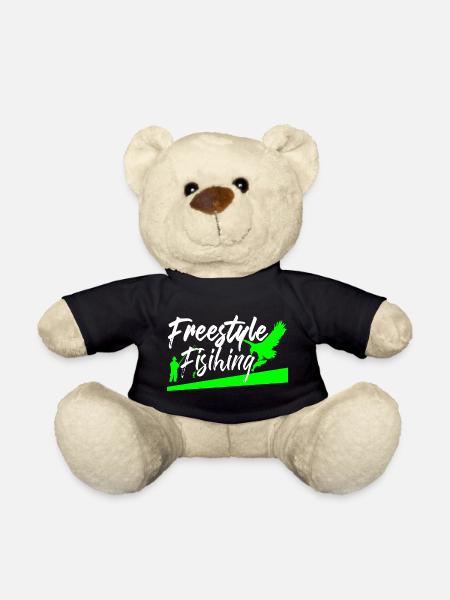 Freestyle fishing Angeln cool - Teddy - Schwarz