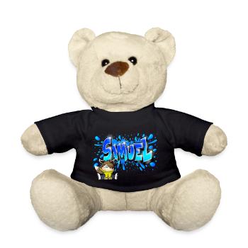 Graffiti Samuel Printable - Nounours - noir - Devant