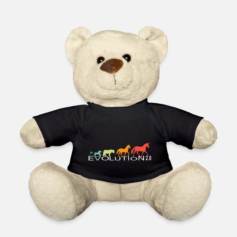 farbiges Evolution 2.0 Einhorn Shirt. - Teddy - Schwarz