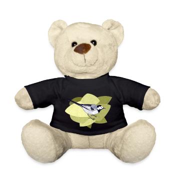 Bird - Teddy Bear - black - Front