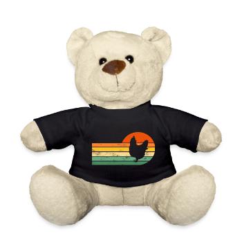 Chicken chickens - Teddy Bear - black - Front