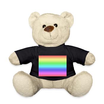 Regenbogen - Teddy - Schwarz - Vorne