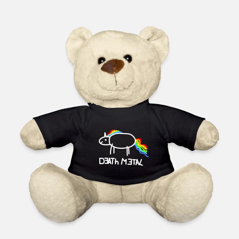 Death Metal Einhorn Musik - Teddy - Schwarz