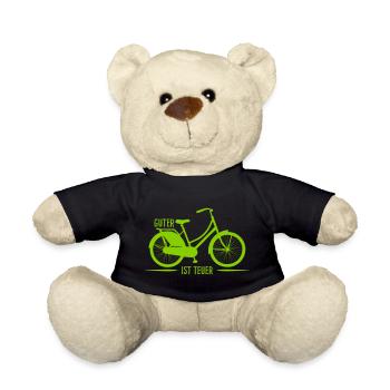 Guter Rad ist teuer - Teddy - Schwarz - Vorne