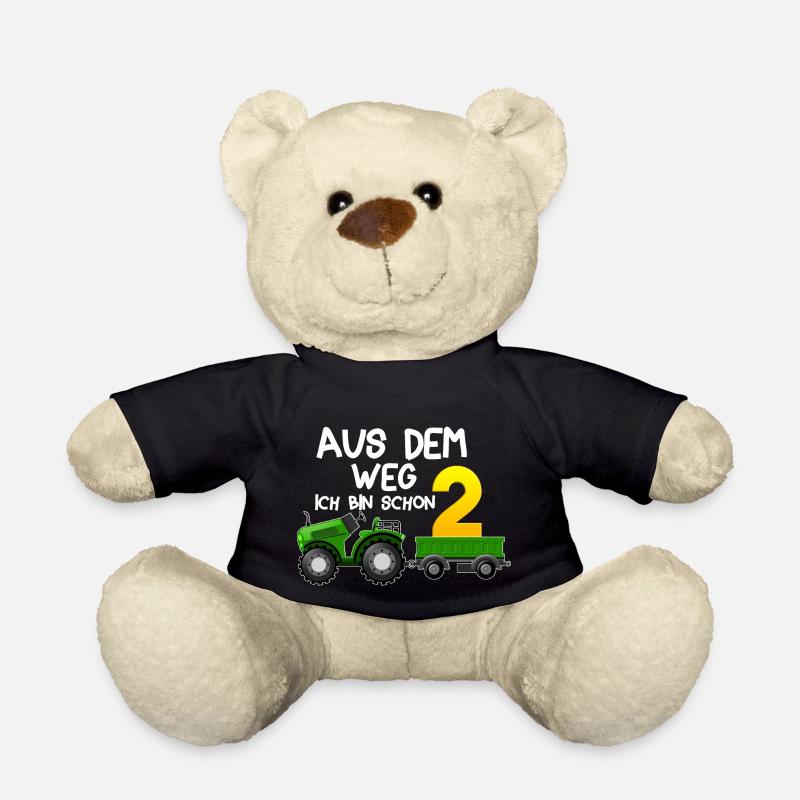 aus dem weg ich bin schon 2 Traktor Jungen 2 Jahre - Teddy - Schwarz