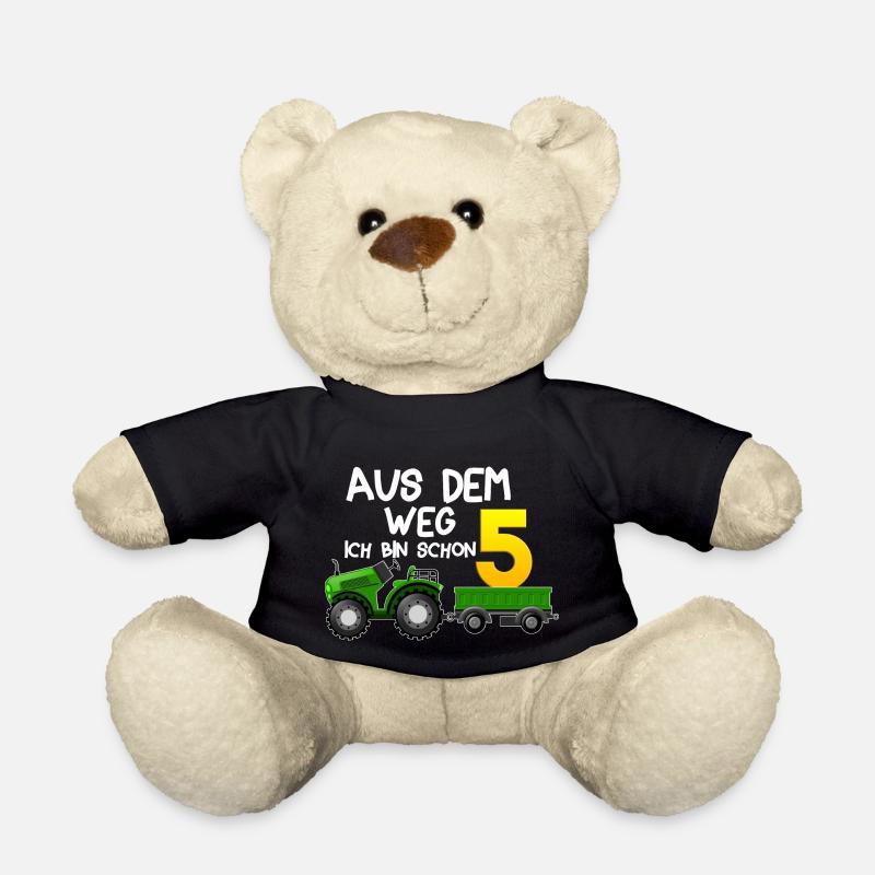 aus dem weg ich bin schon 5 Traktor Jungen 5 Jahre - Teddy - Schwarz