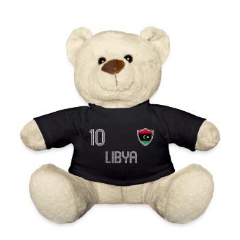 Libye Équipe de football - Nounours - noir - Devant