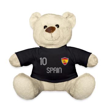 Spain Football Team - Teddy Bear - black - Front