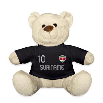 Suriname Fußball Mannschaft - Teddy - Schwarz - Vorne