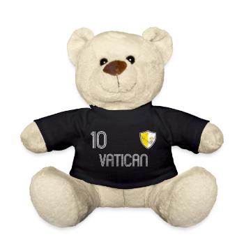 Vatikan Fußball Mannschaft - Teddy - Schwarz - Vorne
