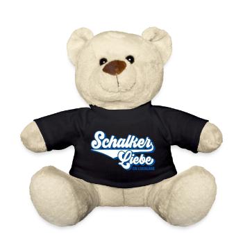 Schalker Liebe | Gelsenkirchen Schalke Geschenk - Teddy - Schwarz - Vorne