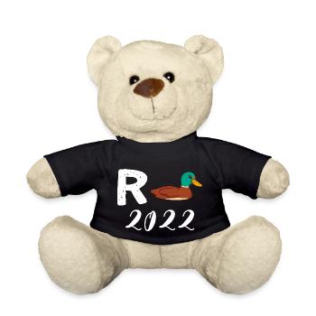 Rente Ente 2022 Ruhestand Outfit Renteneintritt - Teddy - Schwarz - Vorne