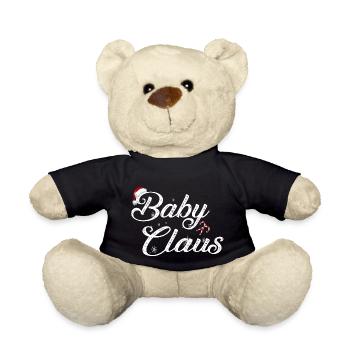 birthday claus christmas family matching - Teddy Bear - black - Front