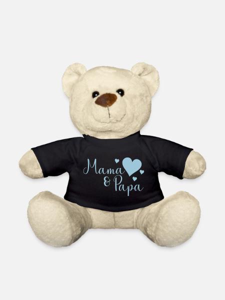 Mama und Papa - Teddy - Schwarz