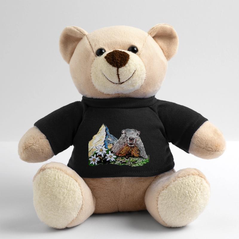 Silhouette Alps Matterhorn Marmot Teddy Bear