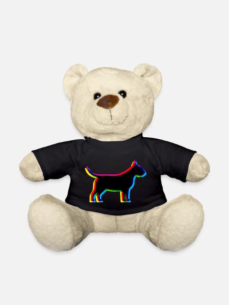 CMYK Bull Terrier - Teddy Bear - black