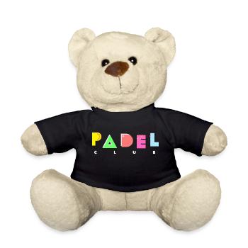 Padel - Cadeau pour amateur de padel - Nounours - noir - Devant
