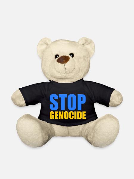 Stop genocide - Nounours - noir
