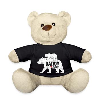 Herren Vintage Papa Vatertag Retro - Teddy - Schwarz - Vorne