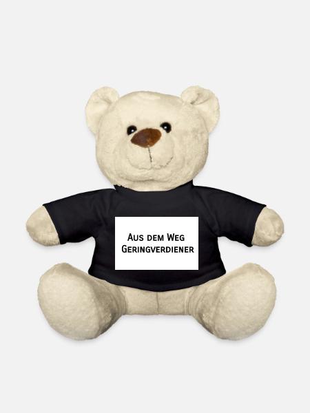Lustige Sprüche - Teddy - Schwarz