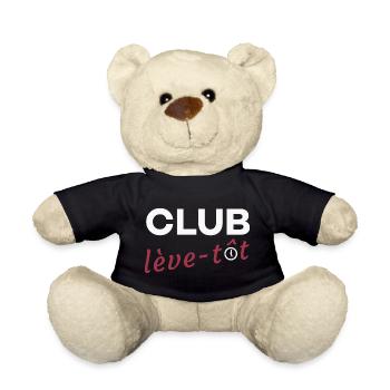 Club lève-tôt - Nounours - noir - Devant