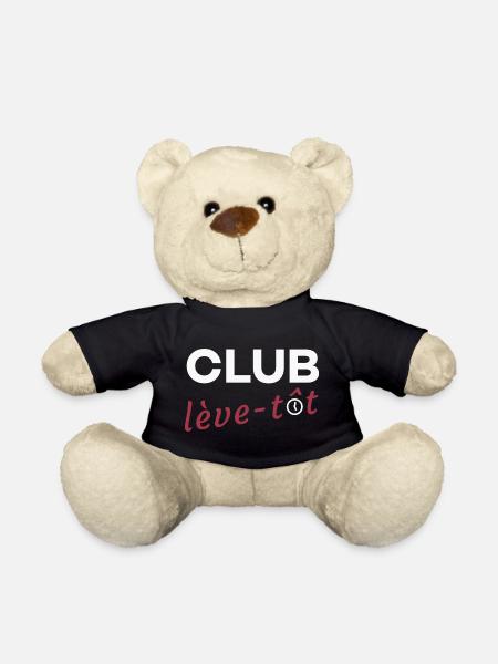Club lève-tôt - Nounours - noir