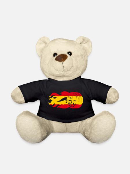 Spanien Motorsport Flagge - Teddy - Schwarz
