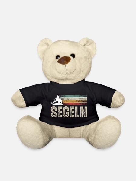 Segeln Segler Segelboot Retro Vintage - Teddy - Schwarz