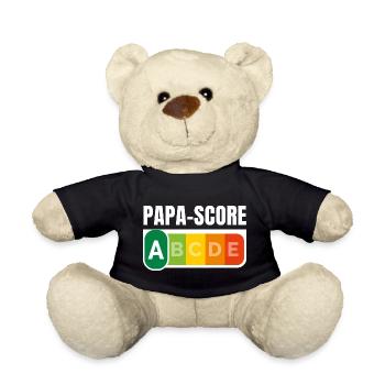PAPA-SCORE / Humour Papa - Nounours - noir - Devant