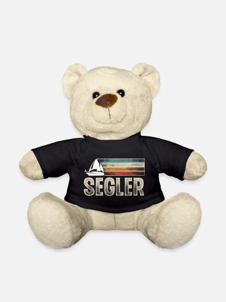 Segeln Segler Segelboot Retro Vintage - Teddy - Schwarz