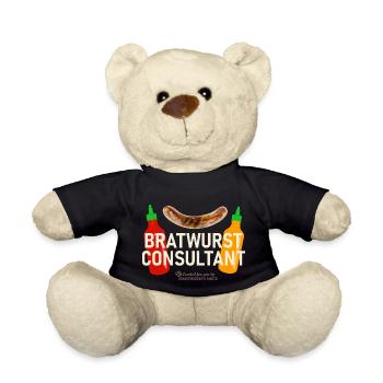 Grillspruch Bratwurst Consultant - Teddy - Schwarz - Vorne