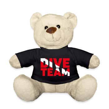 Dive Team. Perfect design for your diving team. - Teddy Bear - black - Front