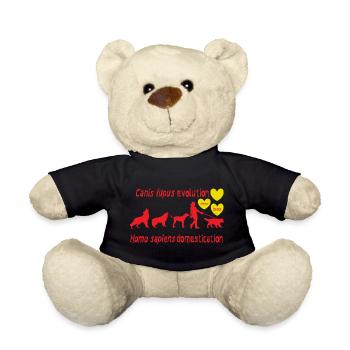 Canis lupus evolution Homo sapiens domestication - Teddy Bear - black - Front